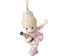 Precious Moments Behold The Magic of Christmas Nussknacker Ballerina Ornament, 8,9 cm Höhe, Mehrfarbig