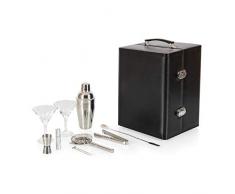 Legacy - a Picnic Time Brand Manhattan Cocktail Travel Set with Bar Tools, Black