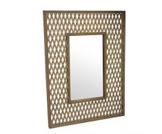 Dcasa Bambus Spiegel Wandspiegel Möbel Aufkleber Home Dekoration Unisex Erwachsene Farbe One