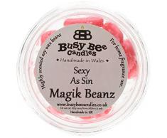 Busy Bee Kerzen Sexy As Sin Magik Beanz, rot, Set von 6