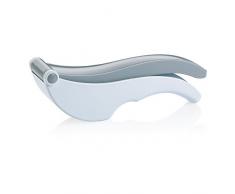 kela 11439 Knoblauchpresse, 19 x 5 x 5,5 cm, Grau/WeiÃ, Romana