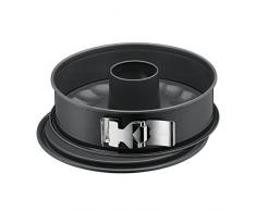Kaiser La Forme Plus Springform, 28 cm rund, 2 Böden, Flach- und Rohrboden, runde Backform, SafeClick-Verschluss, Emailleboden, antihaftbeschichtet, schnittfest, auslaufsicher