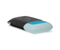 Z Travel Gel Teig Memory Foam + z-Gel Kissen Abnehmbarer Bambus Velours Bezug – 5 Jahre Garantie