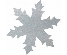 Petras Bastel News 100 x Eiskristall 30 mm aus Gliterfilz Farbe: eisblau Streudeko, Fliz, 18 x 12 x 3 cm