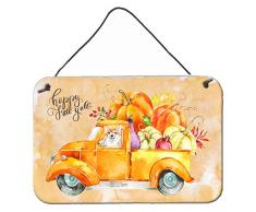 Carolines Treasures Fall Harvest Corgi Türaufhänger, Wanddekoration, mehrfarbig