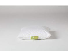 WEICH - Unser weiches Kopfkissen für kuscheligen Schlafkomfort. 80x80 cm, 50% Daunen & 50% Federn, zertifiziert, umweltfreundlich, waschbar & allergikergeeignet.