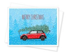 Apartment 2 Cards Mini Cooper Weihnachtskarten, 10 Stück