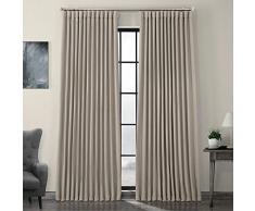HPD BOCH-LN1857-84-DW Vorhang aus Leinen, extra breit, verdunkelnd, 100 x 84, Hellbeige