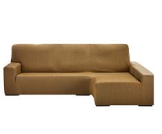 Martina Home Sofaüberwurf Chaiselongue, elastisch, Nairobi, Beige, rechts, 240-280 cm