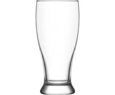 LAV BRO19 Gläser-Set für Bier und Fruchtsaft oder kalte Getränke, Bars, Pubs, spülmaschinenfest, hergestellt in der Türkei, 6 Stück