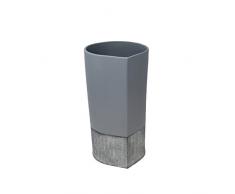 Sagebrook Home 13563-02 Vase aus Keramik, Matte Gray, 6.5 x 6.5 x 11.75