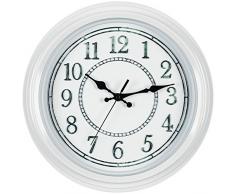 Bernhard Produkte Dekorative Wanduhr Weiß 31,8 cm, rustikalen Vintage Stil Silent Nicht Qualität Quarz batteriebetrieben Uhr