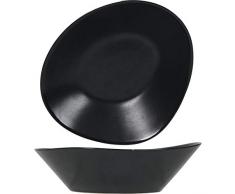 Becher mit Henkel, Email, weiß/blau