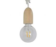 Zons Pendelleuchte + LED Leuchtmittel, weiß, 2 Stück
