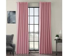 Half Price Drapes BOCH-134308-84 Verdunkelungsvorhang Rustikales Landhaus; Shabby Chic 50 X 96 Precious Pink