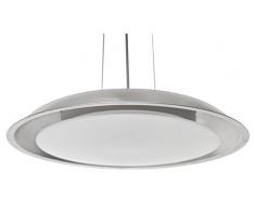 Akzentlicht LED Pendelleuchte Diffusor HDPE, Leuchte Edelstahl/ABS Integriert, 15 W, Neutralweiß