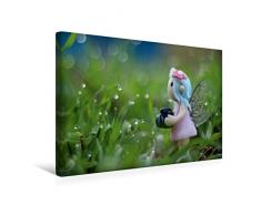 Premium Textil-Leinwand 45 x 30 cm Quer-Format Am Gartenteich | Wandbild, HD-Bild auf Keilrahmen, Fertigbild auf hochwertigem Vlies, Leinwanddruck von Judith Doberstein