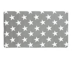 WENKO Wanneneinlage Stella - Antirutsch-Badewannenmatte mit Saugnäpfen, 40 x 70 cm, grau