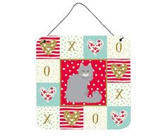 Carolines Treasures norwegische Waldkatze Liebe Türaufhänger Wanddekoration, Mehrfarbig