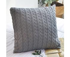 Prosshop Twist Häkeldecke, Baumwolle, grau, 18*18-20*20