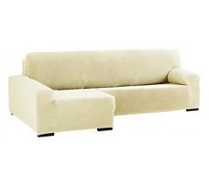 Eysa Cora bielastisch Sofa überwurf Chaise Longue Links, frontalsicht, Farbe 01-beige, Polyester-Baumwolle, 39 x 35 x 19 cm
