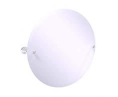 Allied Brass Carolina Crystal Collection Frameless Round Tilt Mirror with Beveled Edge Wandspiegel, poliertes Chrom