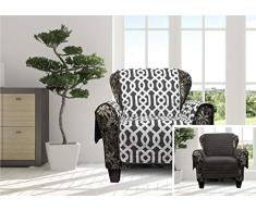 Quick Fit Ashmont Home Loveseat Bezug aus Mikrofaser, wendbar, wasserfest, Grau, Chair Cover