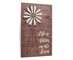 Burton und Burton 9732579 Life ist Besser Windmühle Wand aufhängen, Multicolor