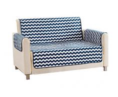 Quick Fit Fifi Home Loveseat Bezug aus Mikrofaser, wendbar, wasserfest, Marineblau, Navy, Cover