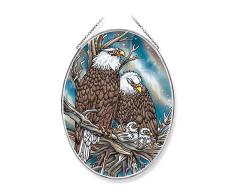 Amia Safety from The Storm Eagle Family Sonnenfänger aus Glas, 23 cm, Mehrfarbig