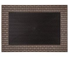 CarFashion 270795 PUR|DuraClean – Fussmatte, Türmatte, Fußabtreter, Schmutzfangmatte, Sauberlaufmatte, Eingangsmatte für Innen und Aussen, Bronce-Metallic Oberfläche, Größe Ca. 78 x 55 cm