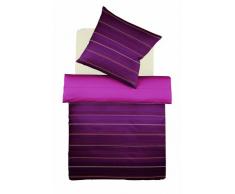 fleuresse G102180-0024-0300 Satin Bettwäsche - Trend 155 x 220 cm roter rubin
