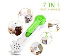 Multi Flaschenöffner, jar Flasche Dosenöffner, Deckel Twist Off Greifer, kann und Flaschenöffner, Assist zu Pry Deckeln aus, Premium 7 in 1 Multi Tool Küchengeschirr, Gadget, von veizn.