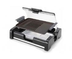 Zephir zhc708 Elektrische Grillpfanne, 45 x 34 x 10 cm, Stahl, schwarz