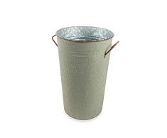 Villa D‘Este Home Tivoli Home Schirmständer Salvia, Grün, Maße: Ø 25,4 x H 40,7 cm