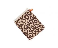 Baidani Leopard 15x20cm-4 Stück Waschhandschuh, Baumwolle, Mehrfarbig, 20 x 15 cm, 4-Einheiten