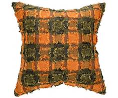 Avarada 40,6 x 40,6 cm (40 x 40 cm) dekorativer Überwurf-Kissenbezug für Sofa Couch Stuhl Bett Einsatz nicht enthalten Reißverschluss, Polyester, Orange, 16x16
