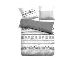 TOM TAILOR Unisex Heimtextilien & Bettware Gemusterte Wende-Bettwäsche Grey,135/200