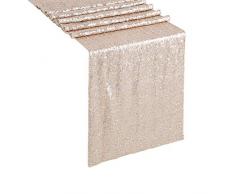 QueenDream Tischläufer Fiesta Läufer mexikanischer Serape Läufer bunt Tischläufer 35,6 x 274,3 cm für mexikanische Geburtstagsparty, Hochzeit, Urlaub, Dekorationen mit Ballons 1 package 14x108 Blue&gray Striped #2