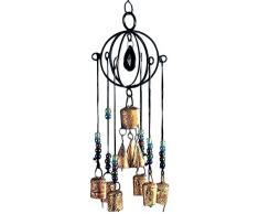 StealStreet 34,3 cm Eisen 3D-Globe Windspiel mit Glas Akzente