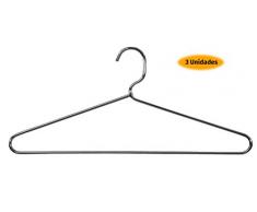 Cano Kleiderbügel aus Metall, verchromt, 41 cm, 3 Stück