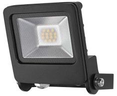 Radium LED FLOODLIGHT 10W, Flutlichtstrahler für innen und außen, 4000K, 700 Lumen, IP65, Aluminium, Schwarz, Alu Spritzguss 10 W