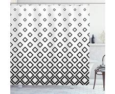 Duschvorhang mit Blumenmuster von ambesonne, Blumen Muster mit Schmetterlinge und Libellen Colorful Spring Nature Illustration, Stoff Badezimmer Decor Set mit Haken, multicolor, Textil, Multi 14, 69W x 75L