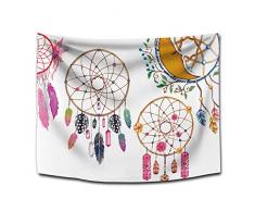 PHNAM Bohemian Tapisserie Bunter Traumfänger 59 × 200,7 cm großes Wand aufhängen für Schlafzimmer Wohnzimmer Decor 59 * 79inches F