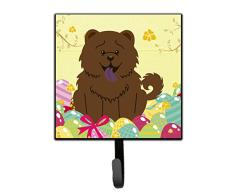 Carolines Treasures Wandhaken, Motiv Ostereier, Chocolate, klein, Mehrfarbig