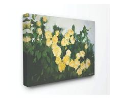 Stupell Industries Wandbehang mit abstrakten Rosen, Blumenstrauß, Gelb