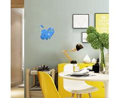 Spiegel Aufkleber Aufkleber Loving Herz Spiegel Aufkleber Wandbild Love Acryl Wand Aufkleber Home Decor Art Home entfernbare Aufkleber für Schlafzimmer Wohnzimmer Badezimmer Dekoration Spiegel Wasserdicht 16.92*10.62 inches blau