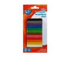 Lefranc & Bourgeois Schulfarben - 12 farbige Stangen Knetmasse