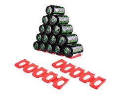 TEKEFT Silikon-Weinflaschenhalter, faltbar, platzsparend, für Bierdosen, Weinflaschenhalter, Kühlunterlage, Rot rot