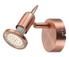 LED Wand Leuchte Strahler schwenkbar Kupfer matt Beleuchtung Spot Lampe Licht Globo 54383-1